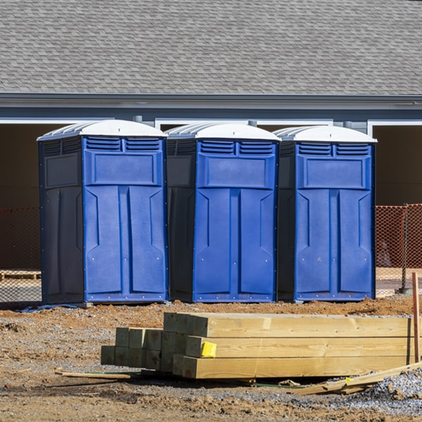 are there any restrictions on where i can place the porta potties during my rental period in North Utica